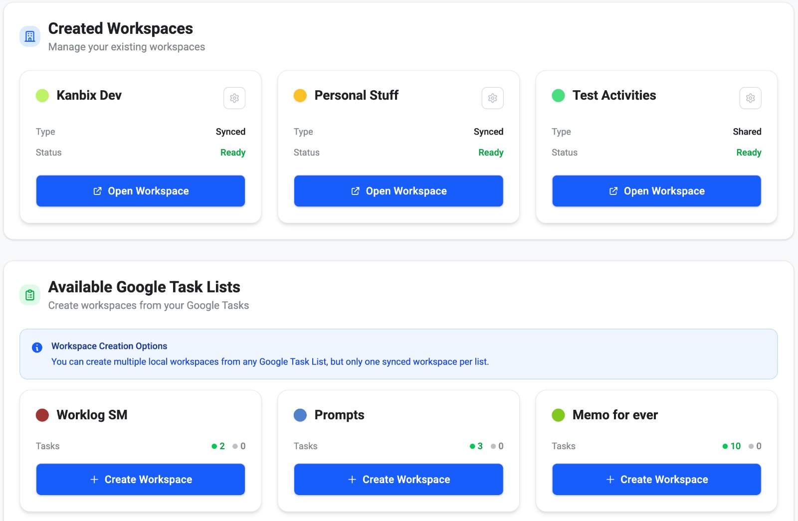 Sync with Google